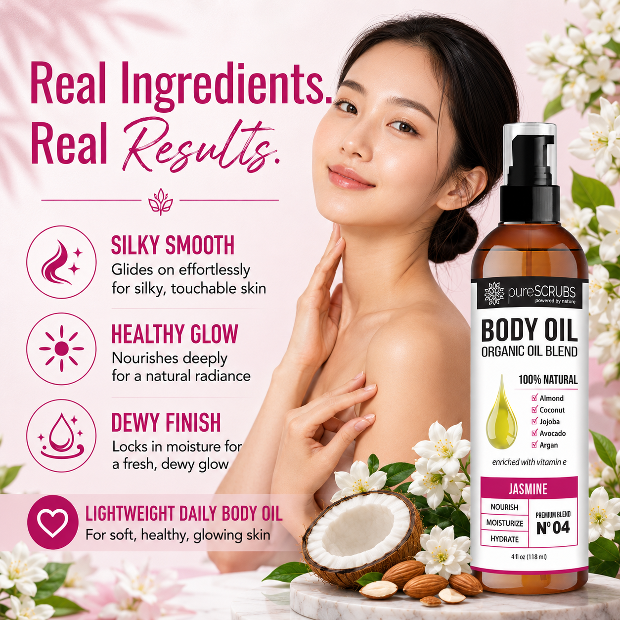 Jasmine Body Oil / Ultra Moisturizing / Premium Blend #04