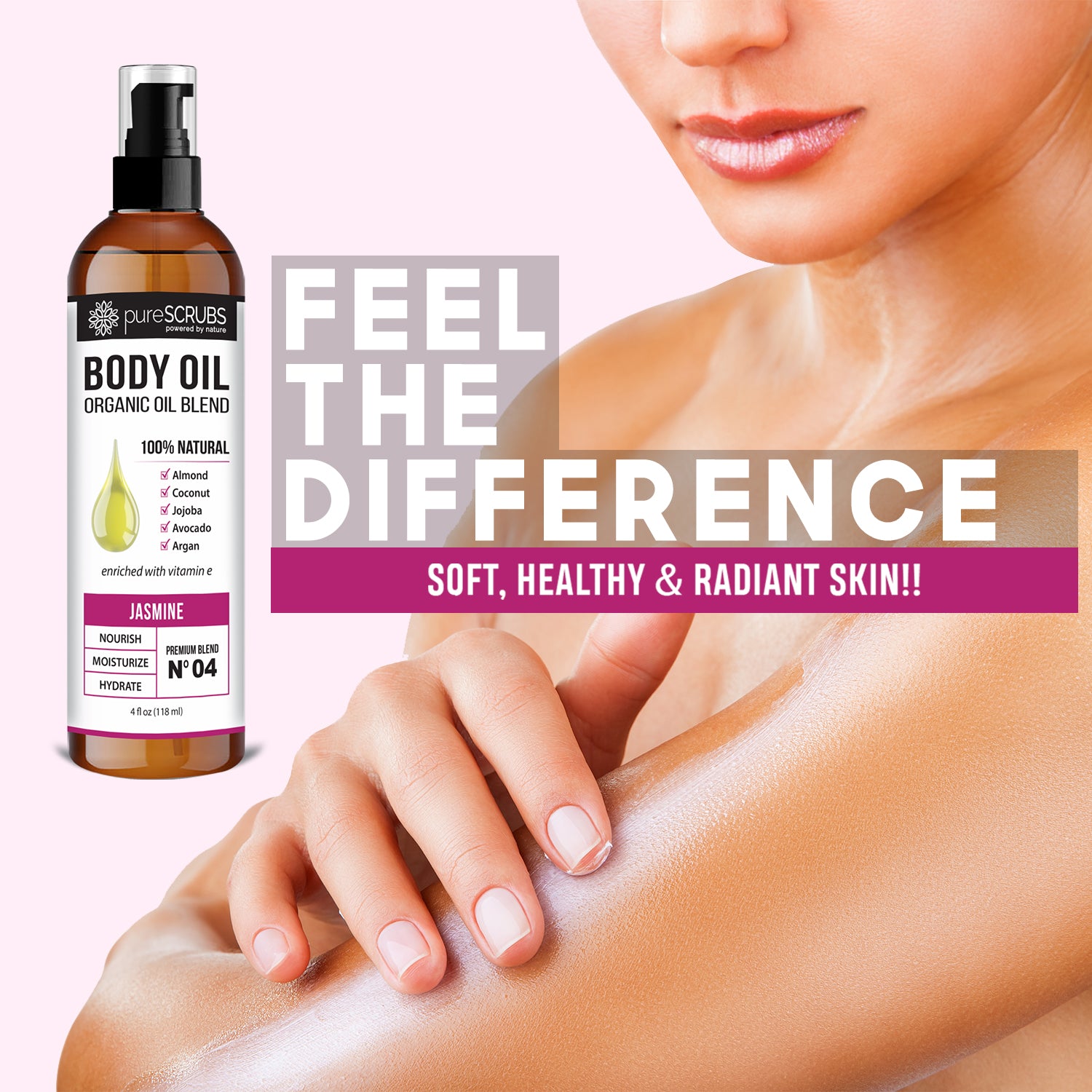 Jasmine Body Oil / Ultra Moisturizing / Premium Blend #04