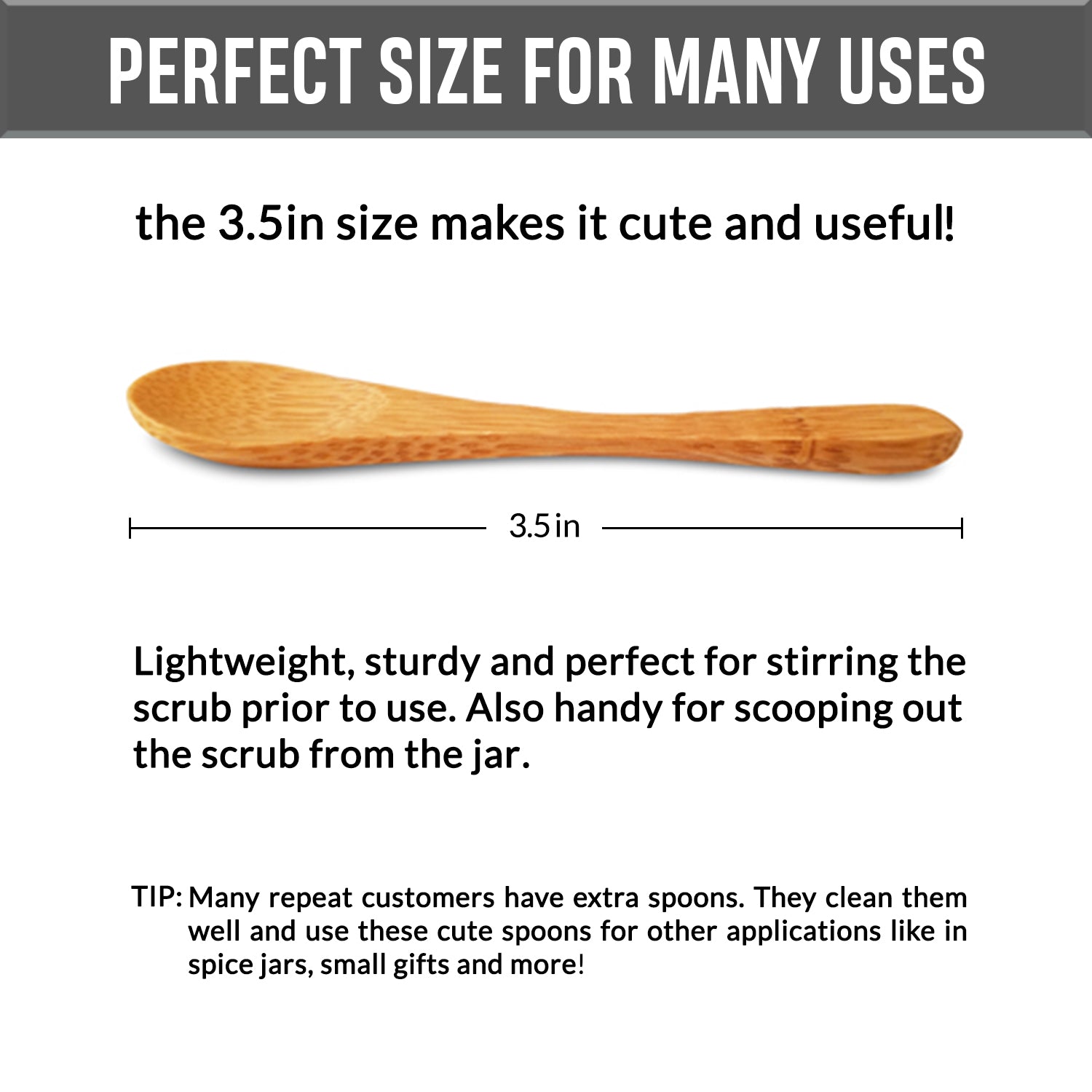 Eco-Friendly Bamboo Wooden Spoon 3.5in (5 pack)