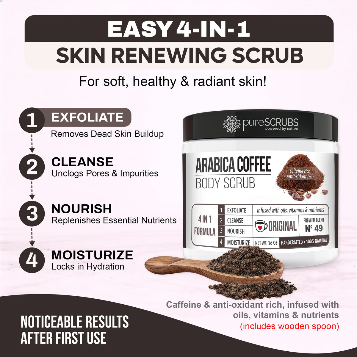 Original Body Scrub / Arabica Coffee / Premium Blend #49