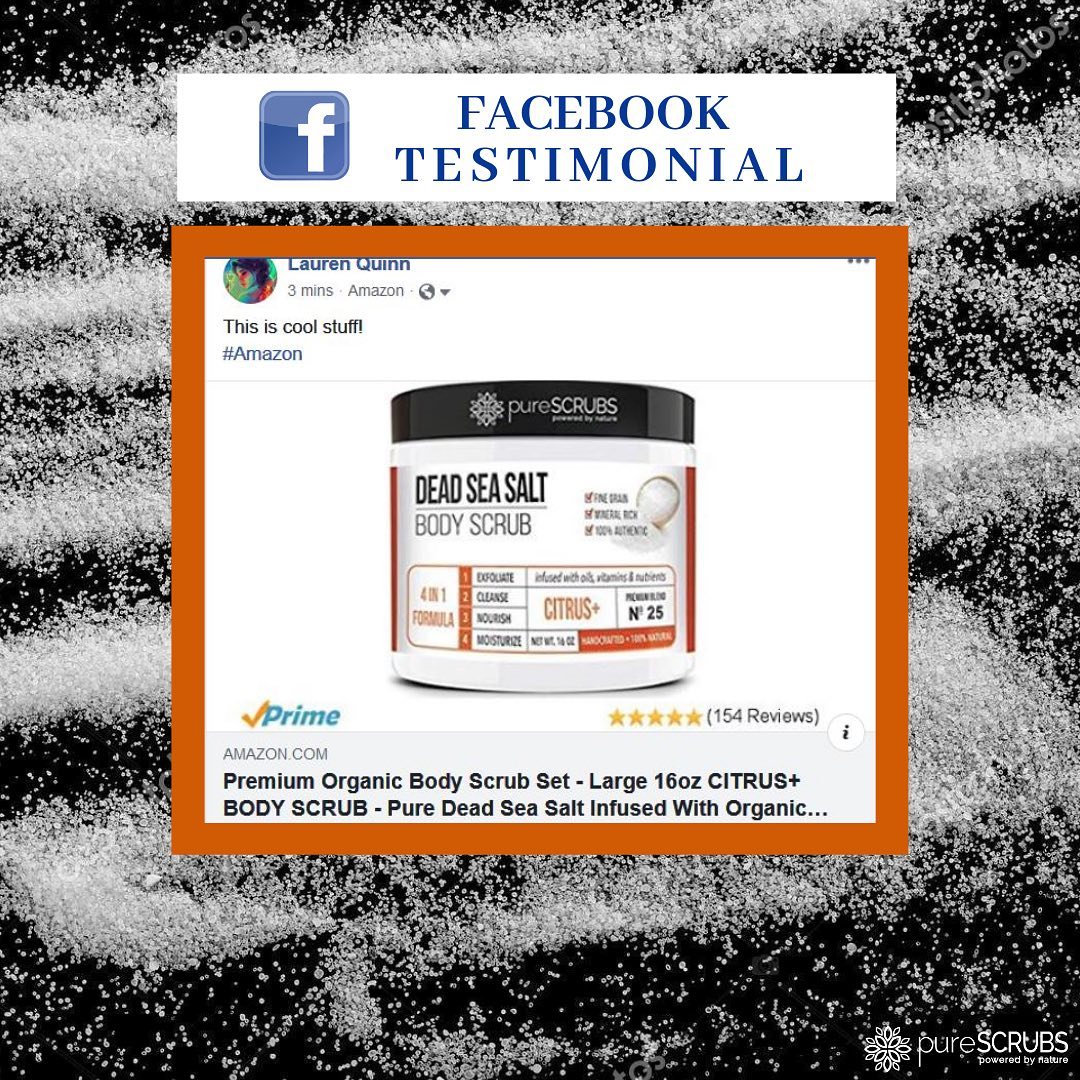 pureSCRUBS Dead Sea Salt Citrus+ Scrub Review "by Lauren Quinn - This is cool stuff!!"