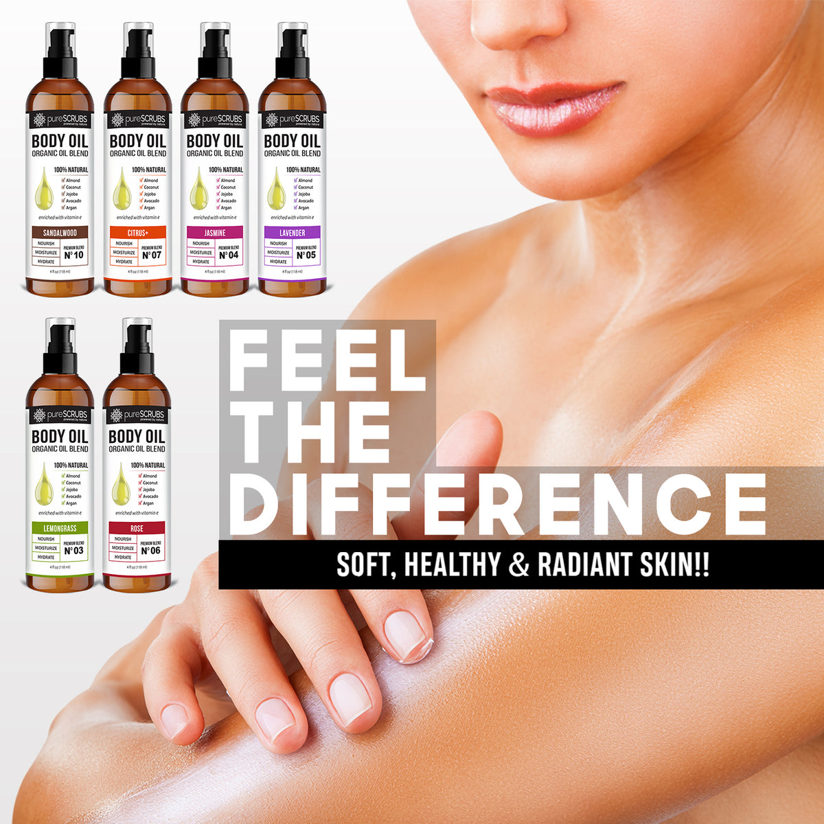 Ultra Moisturizing Body Oils / Six Set Variety Value Pack