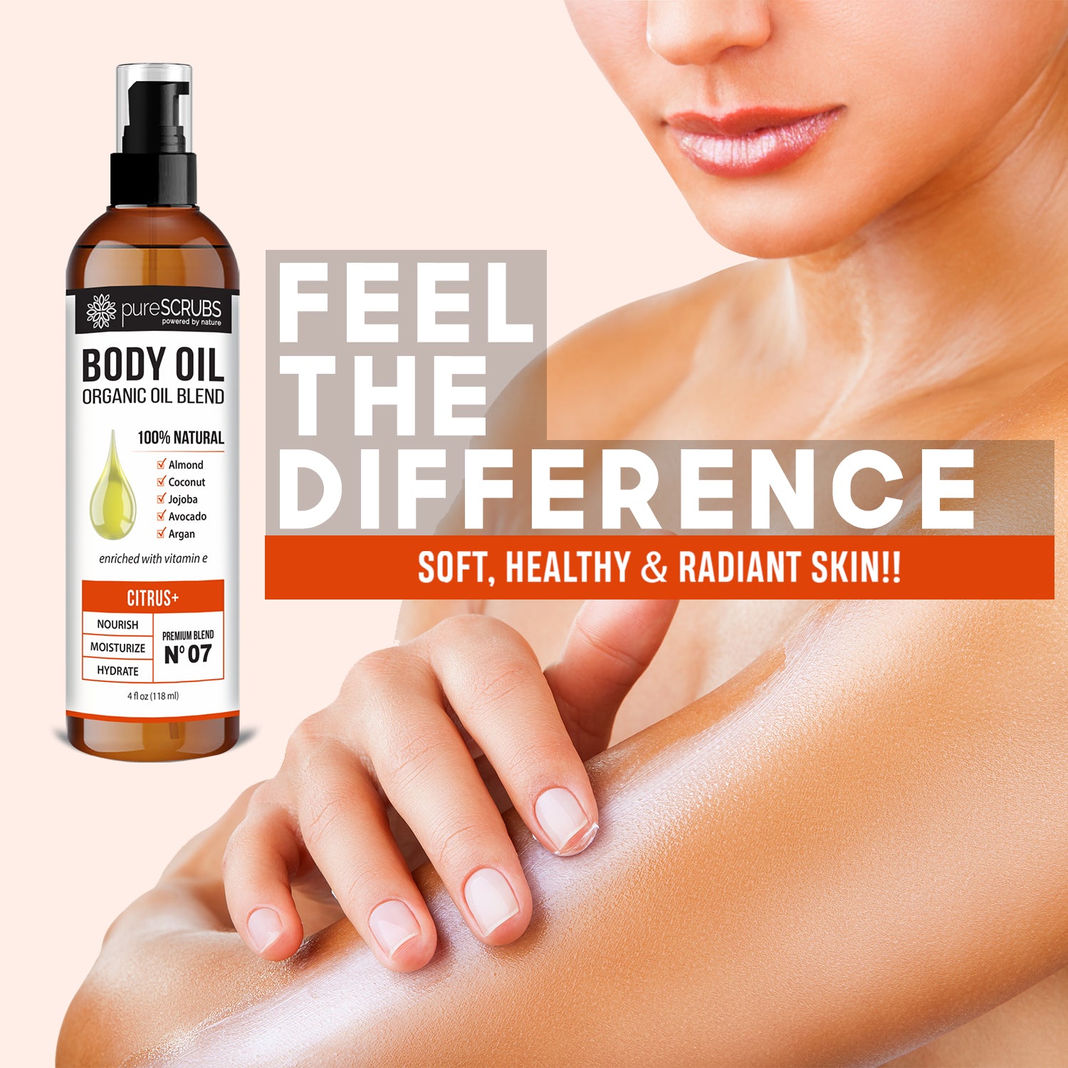 Citrus+ Body Oil / Ultra Moisturizing / Premium Blend #07