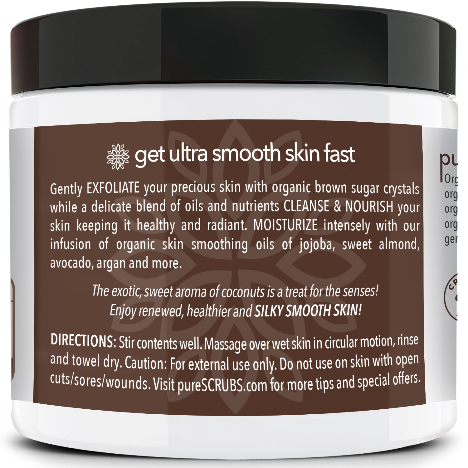 Coconut Body Scrub / Brown Sugar / Premium Blend #30