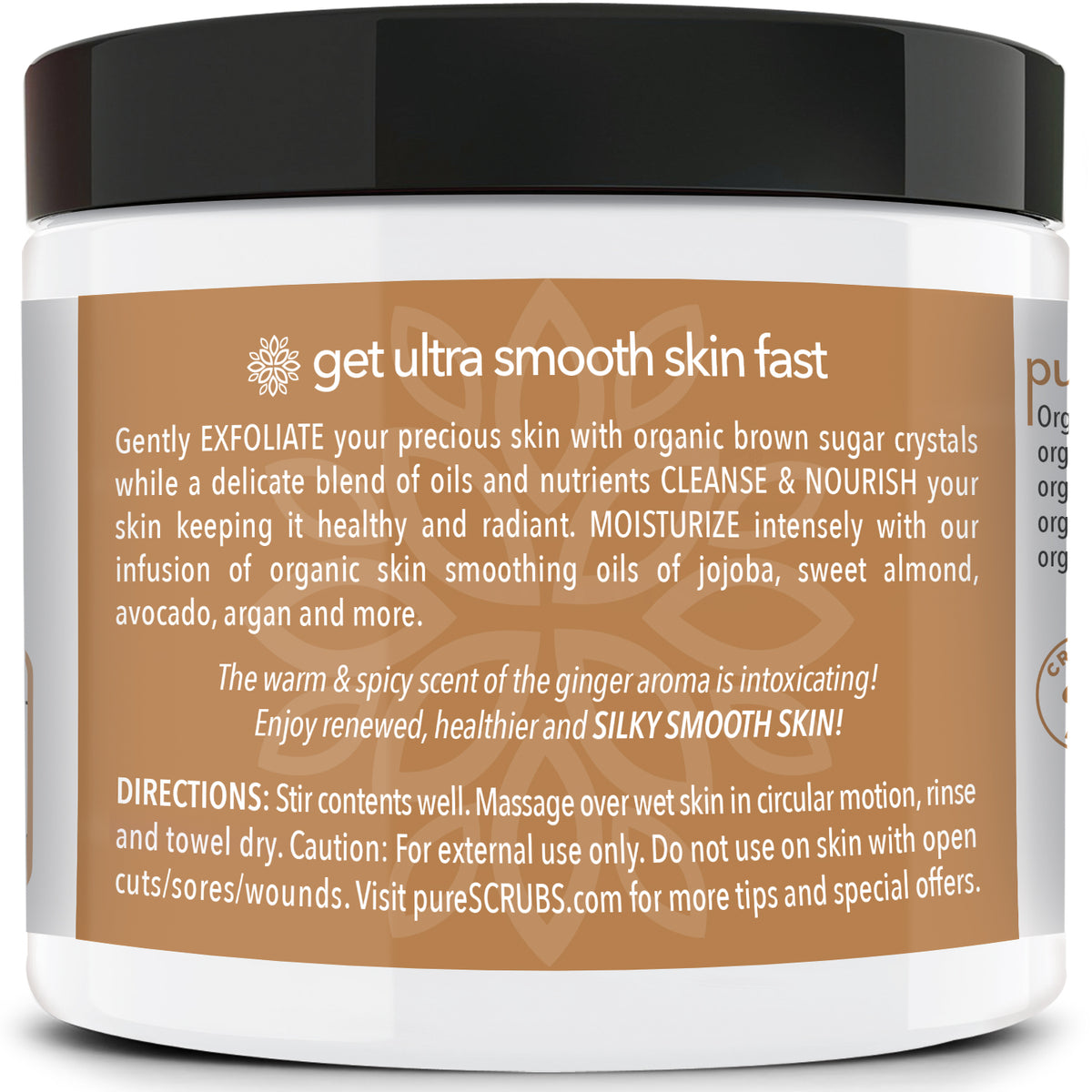 Ginger Body Scrub / Brown Sugar / Premium Blend #35