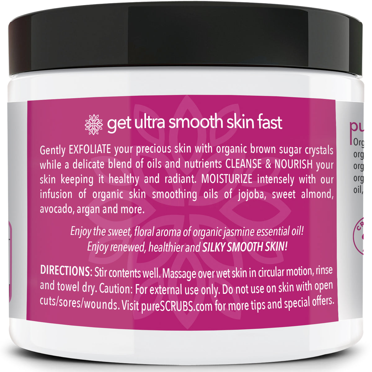 Jasmine Body Scrub / Brown Sugar / Premium Blend #31