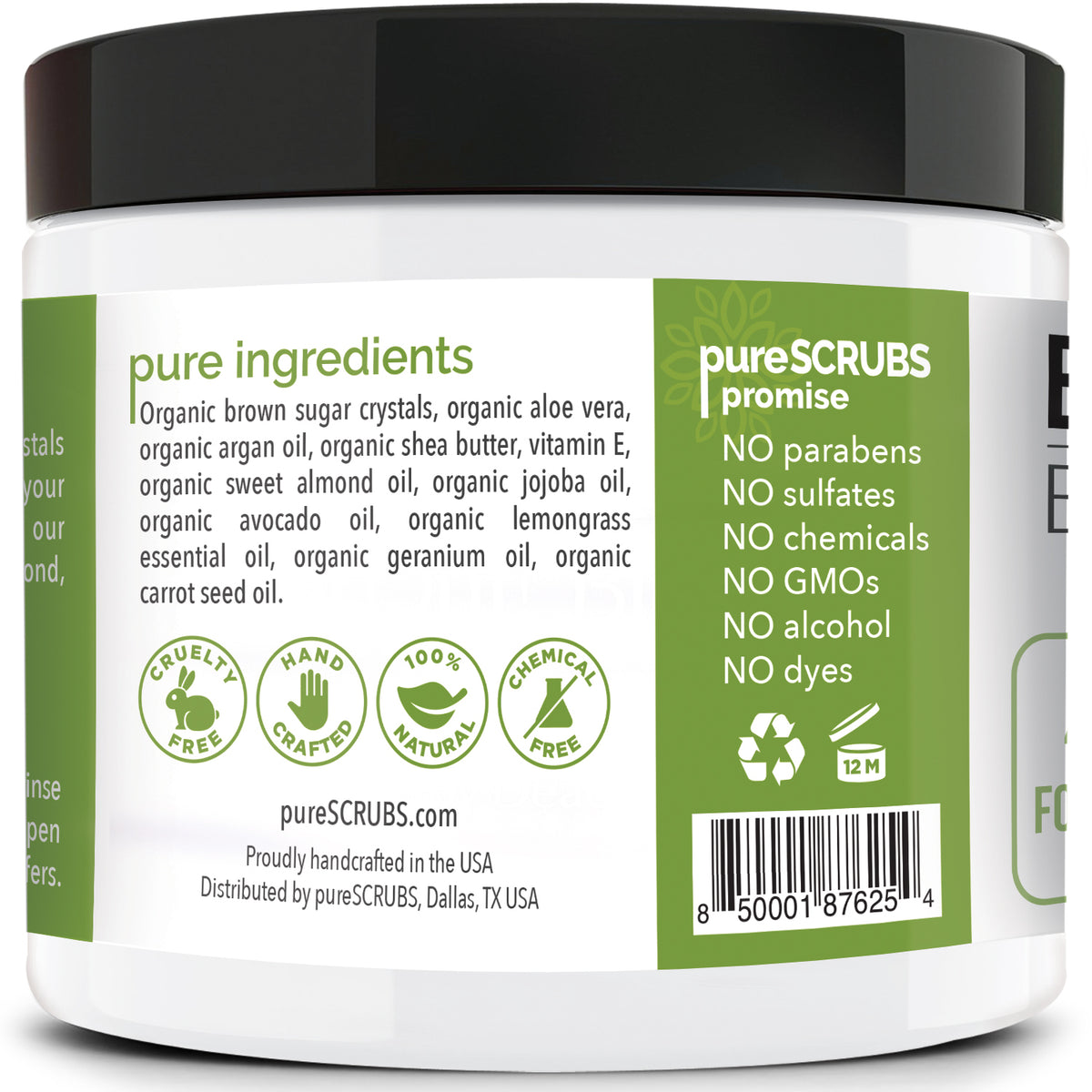 Lemongrass Body Scrub / Brown Sugar / Premium Blend #29