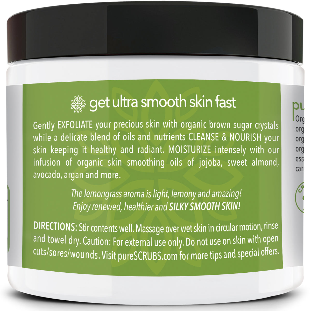 Lemongrass Body Scrub / Brown Sugar / Premium Blend #29