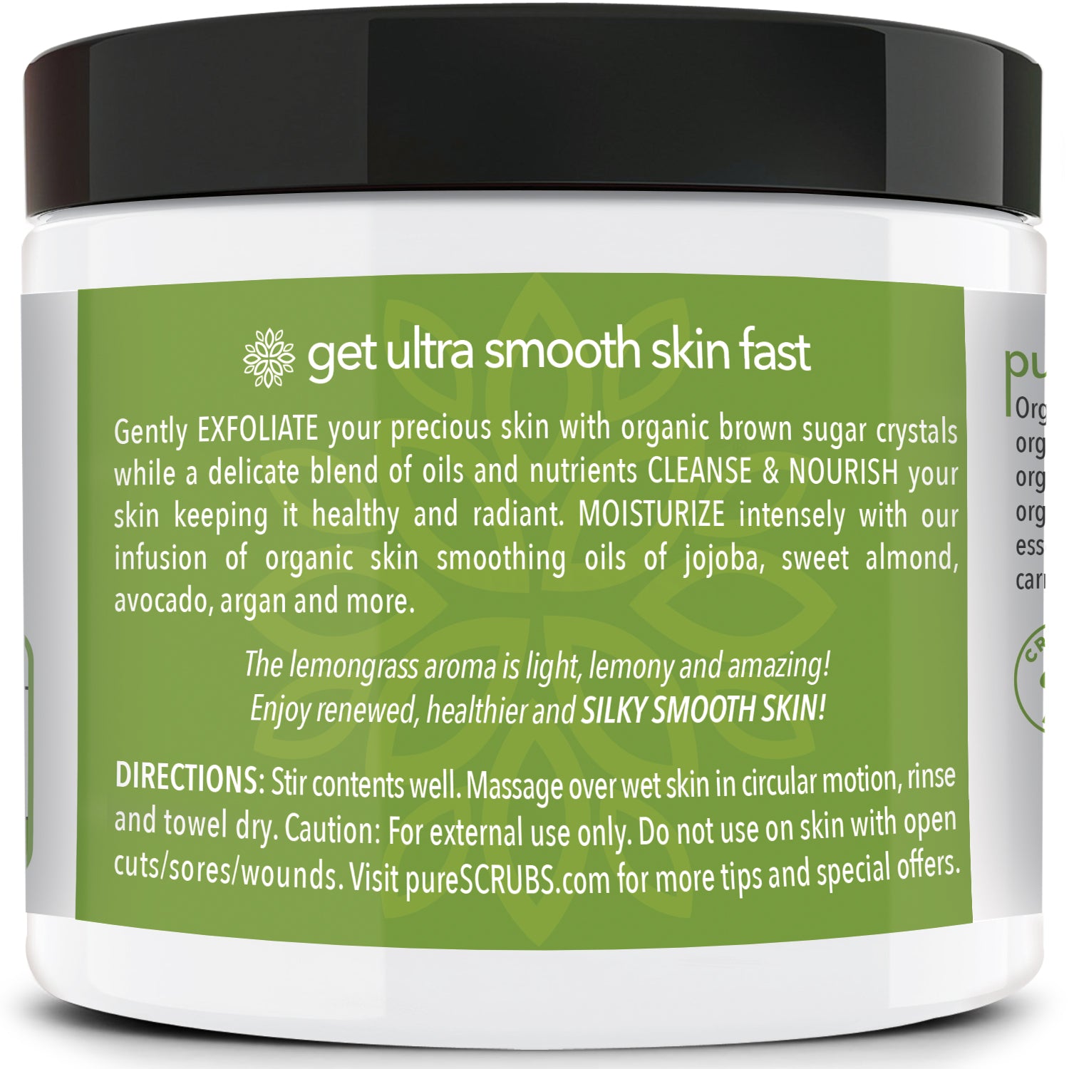 Lemongrass Body Scrub / Brown Sugar / Premium Blend #29