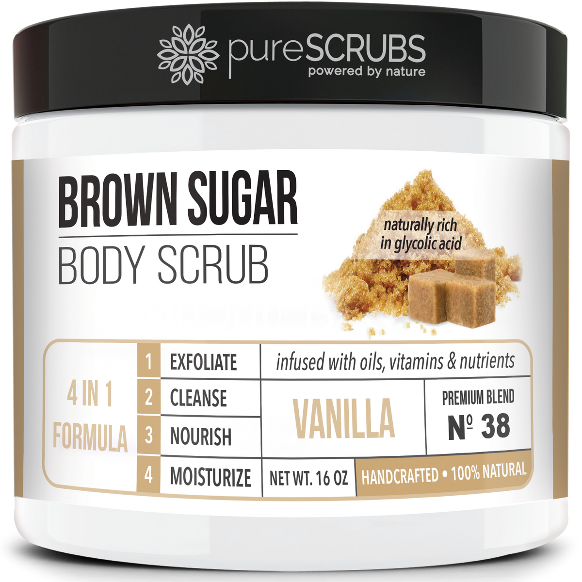 Vanilla Body Scrub / Brown Sugar / Premium Blend #38