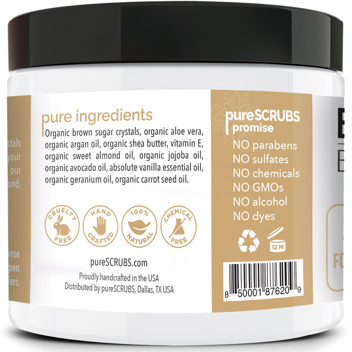 Vanilla Body Scrub / Brown Sugar / Premium Blend #38