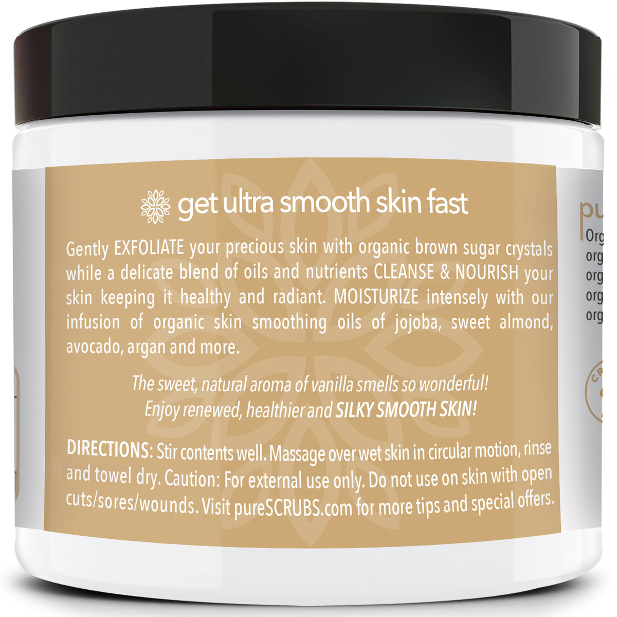 Vanilla Body Scrub / Brown Sugar / Premium Blend #38