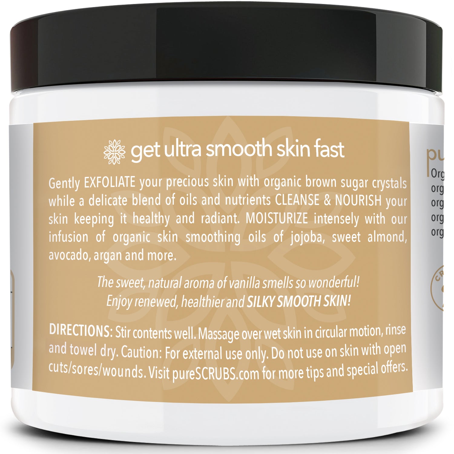 Vanilla Body Scrub / Brown Sugar / Premium Blend #38