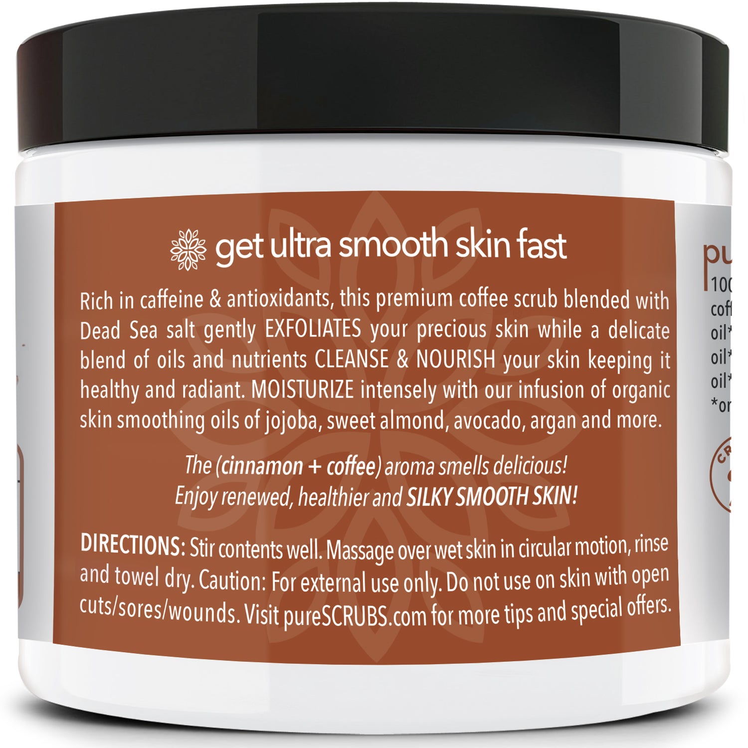 Cinnamon Body Scrub / Arabica Coffee / Premium Blend #48