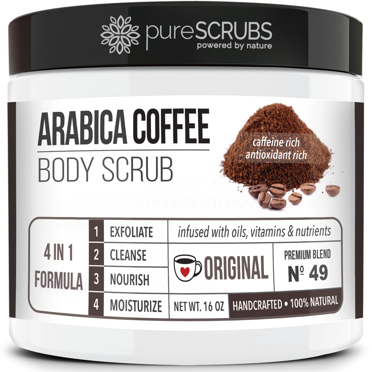 Original Body Scrub / Arabica Coffee / Premium Blend #49