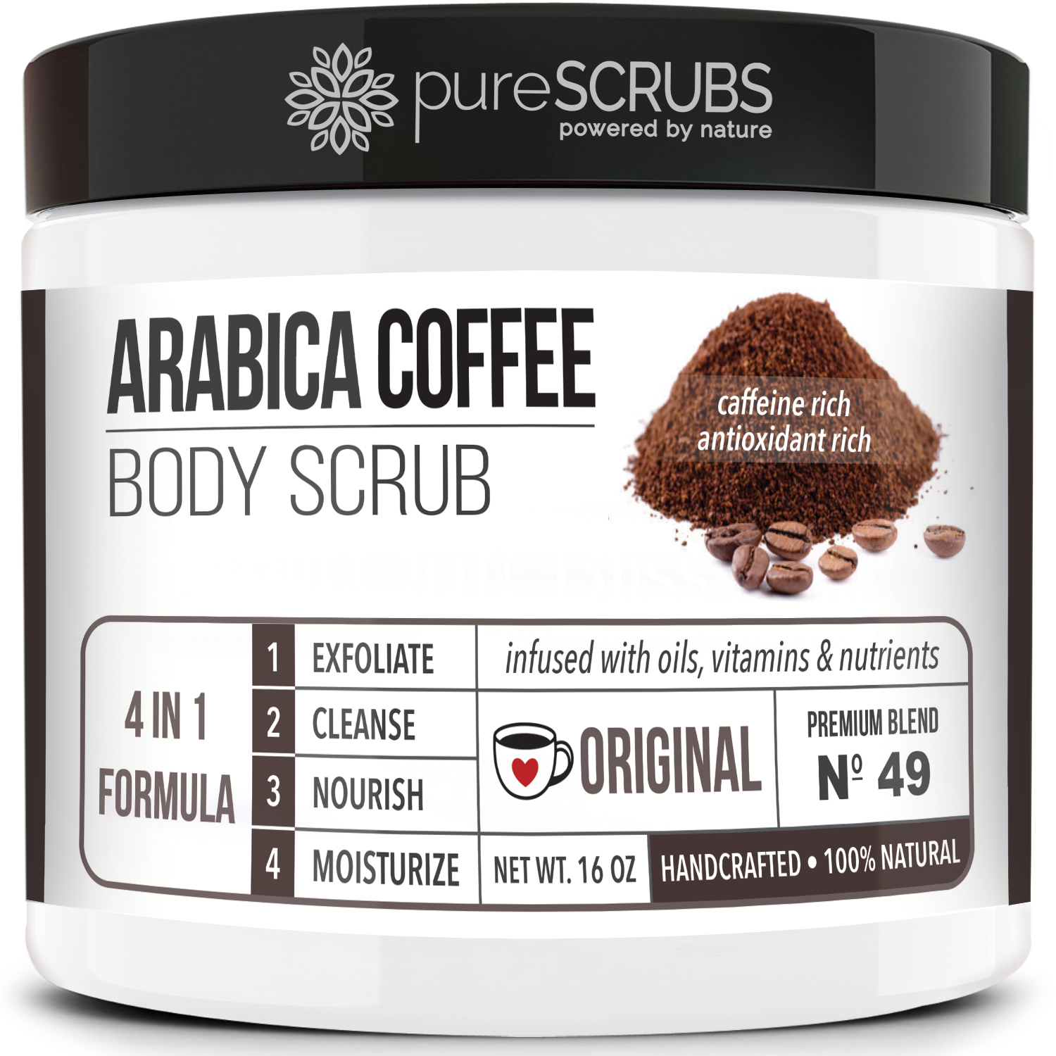 Original Body Scrub / Arabica Coffee / Premium Blend #49
