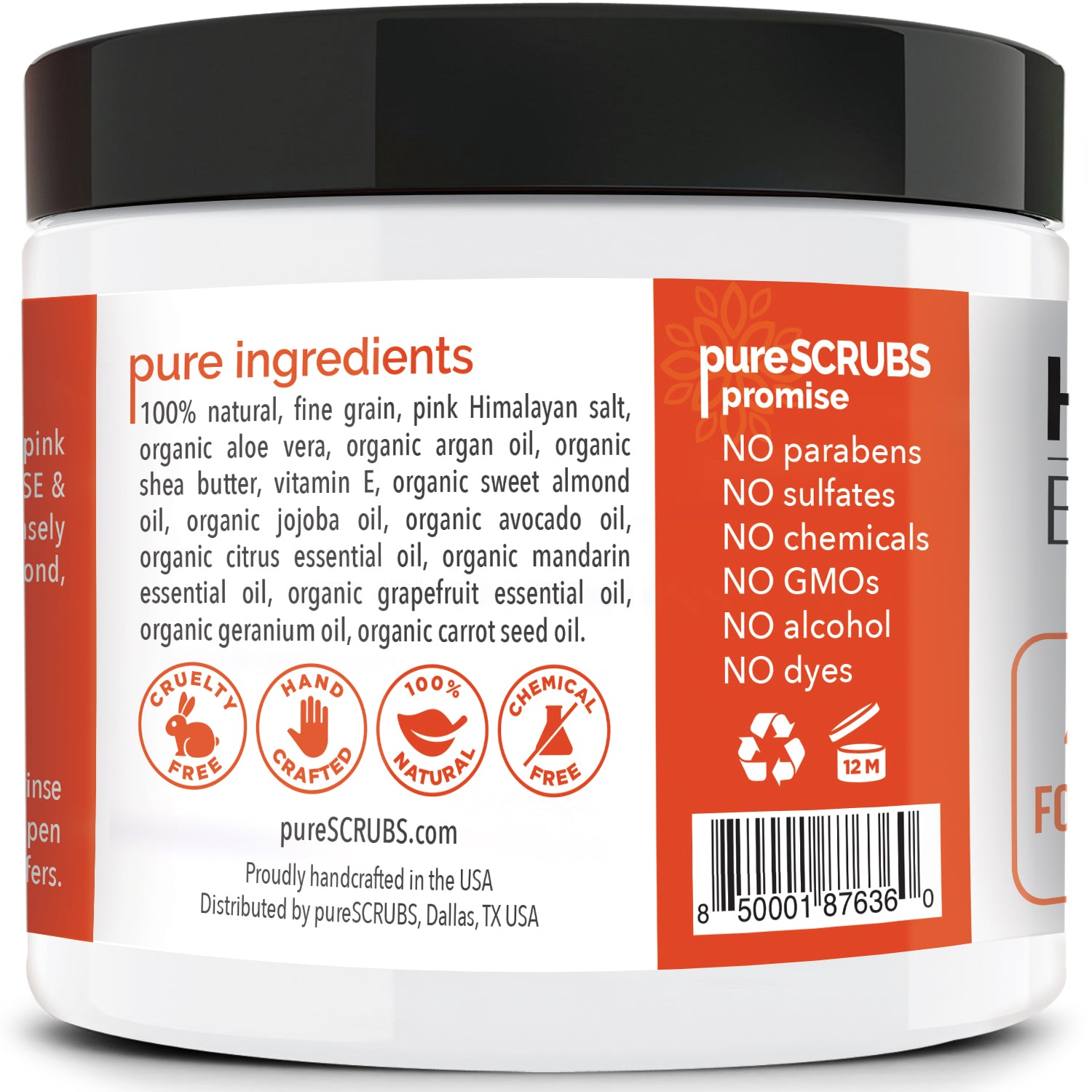 Citrus+ Body Scrub / Pink Himalayan Salt / Premium Blend #41