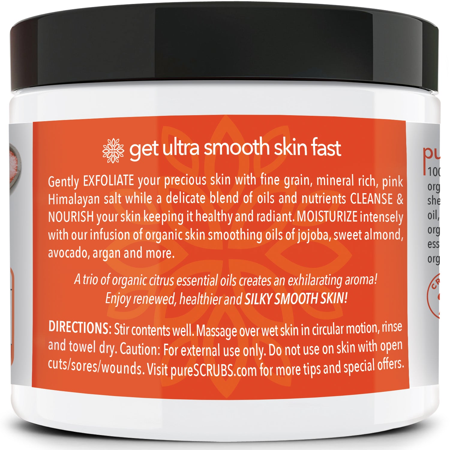 Citrus+ Body Scrub / Pink Himalayan Salt / Premium Blend #41