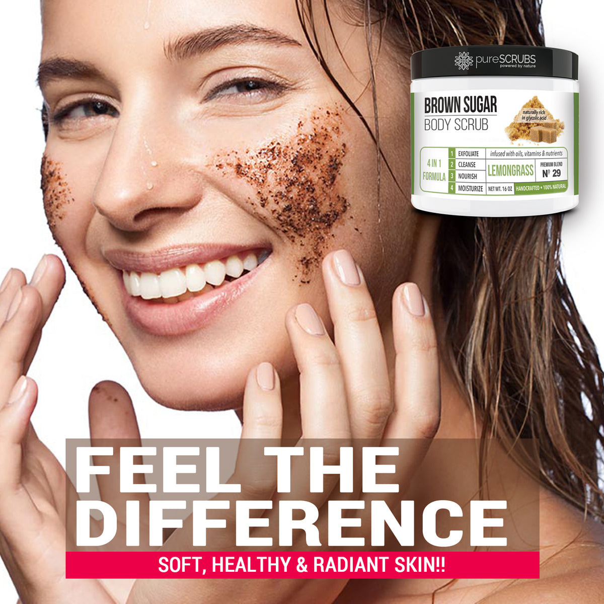 Lemongrass Body Scrub / Brown Sugar / Premium Blend #29