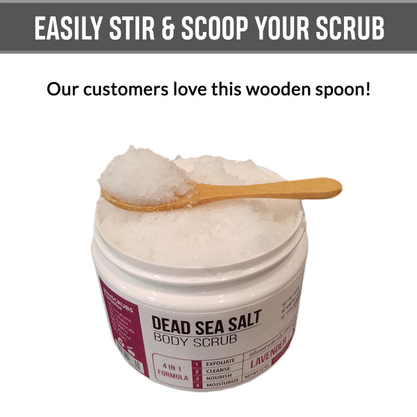 Reusable Bamboo Scoop for Whimsy Sugar Scrub